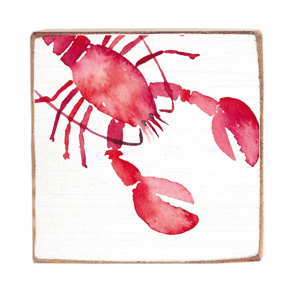 Lobster Square Block Sign