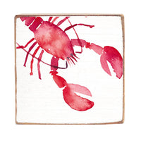 Lobster Square Block Sign