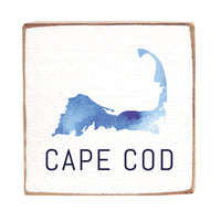 Watercolor Cape Cod Block Sign