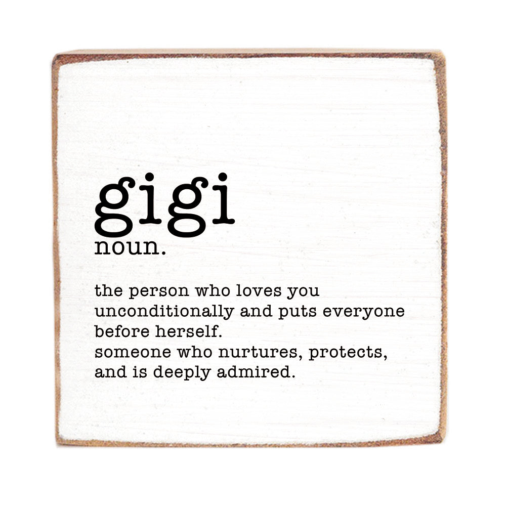 Gigi Definition Wood Block