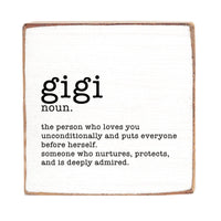 Gigi Definition Wood Block