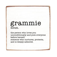 Grammie Definition Block Sign