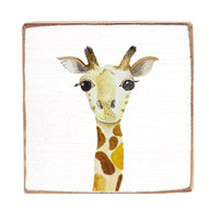 Giraffe Block Sign