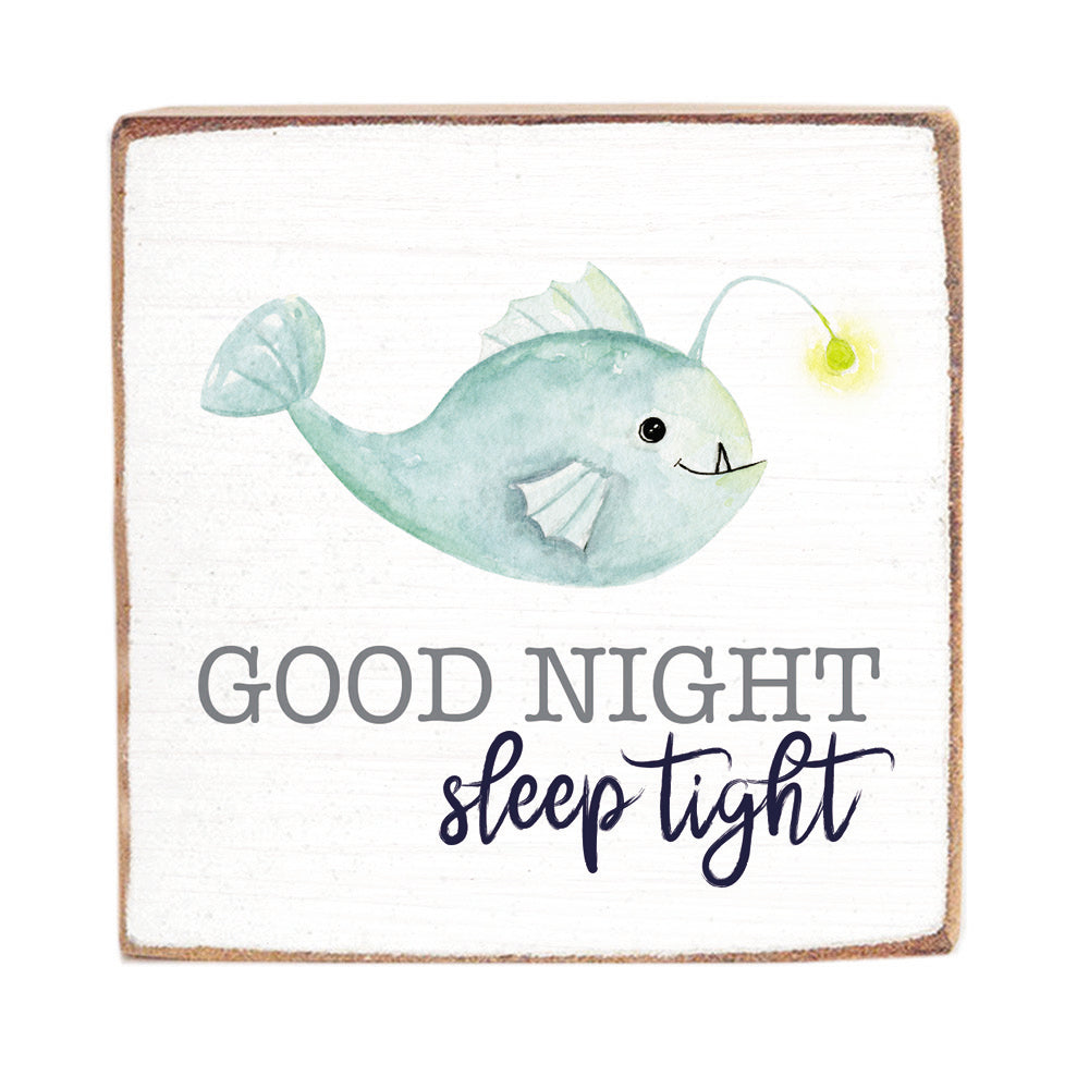 Sleep Tight Square Block Sign