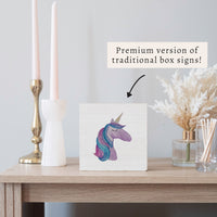 Unicorn Block Sign