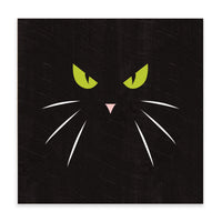 Black Cat Block Sign