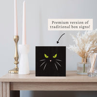 Black Cat Block Sign