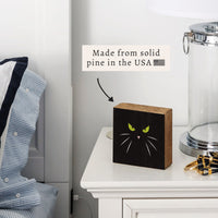 Black Cat Block Sign