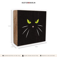 Black Cat Block Sign