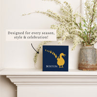 Boston Ducklings Block Sign
