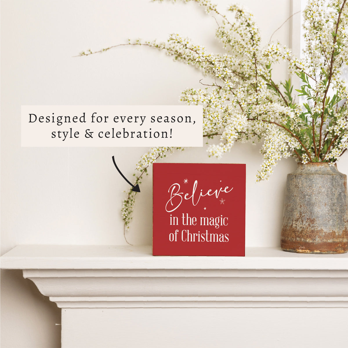 Believe Block Sign