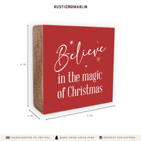 Believe Block Sign