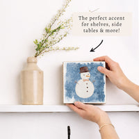 Snowman Block Sign