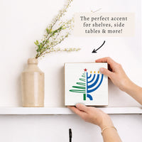 Christmas Hanukkah Block Sign