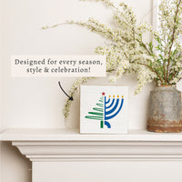 Christmas Hanukkah Block Sign