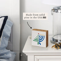 Christmas Hanukkah Block Sign