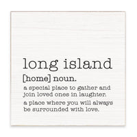 Long Island Definition Block Sign
