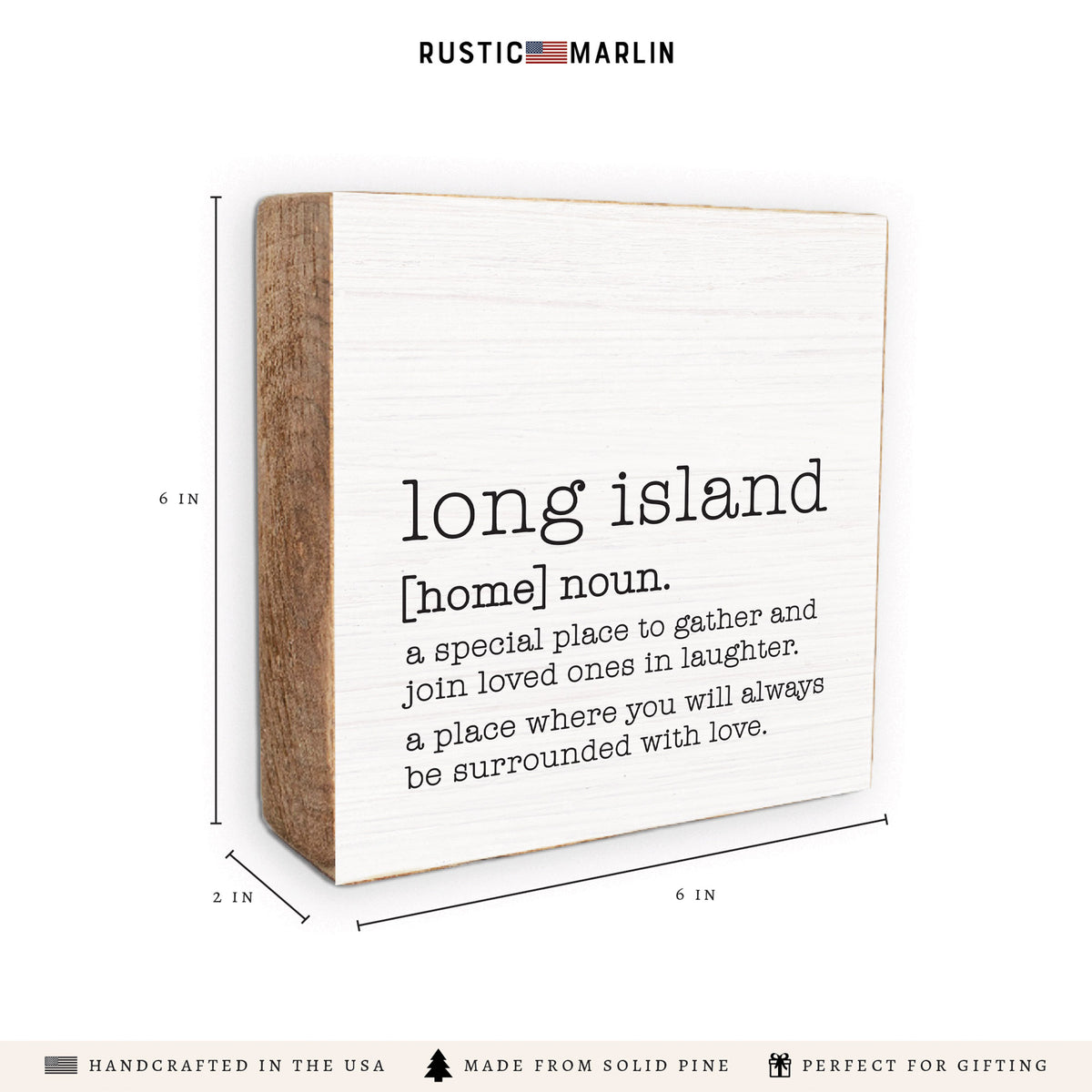 Long Island Definition Block Sign