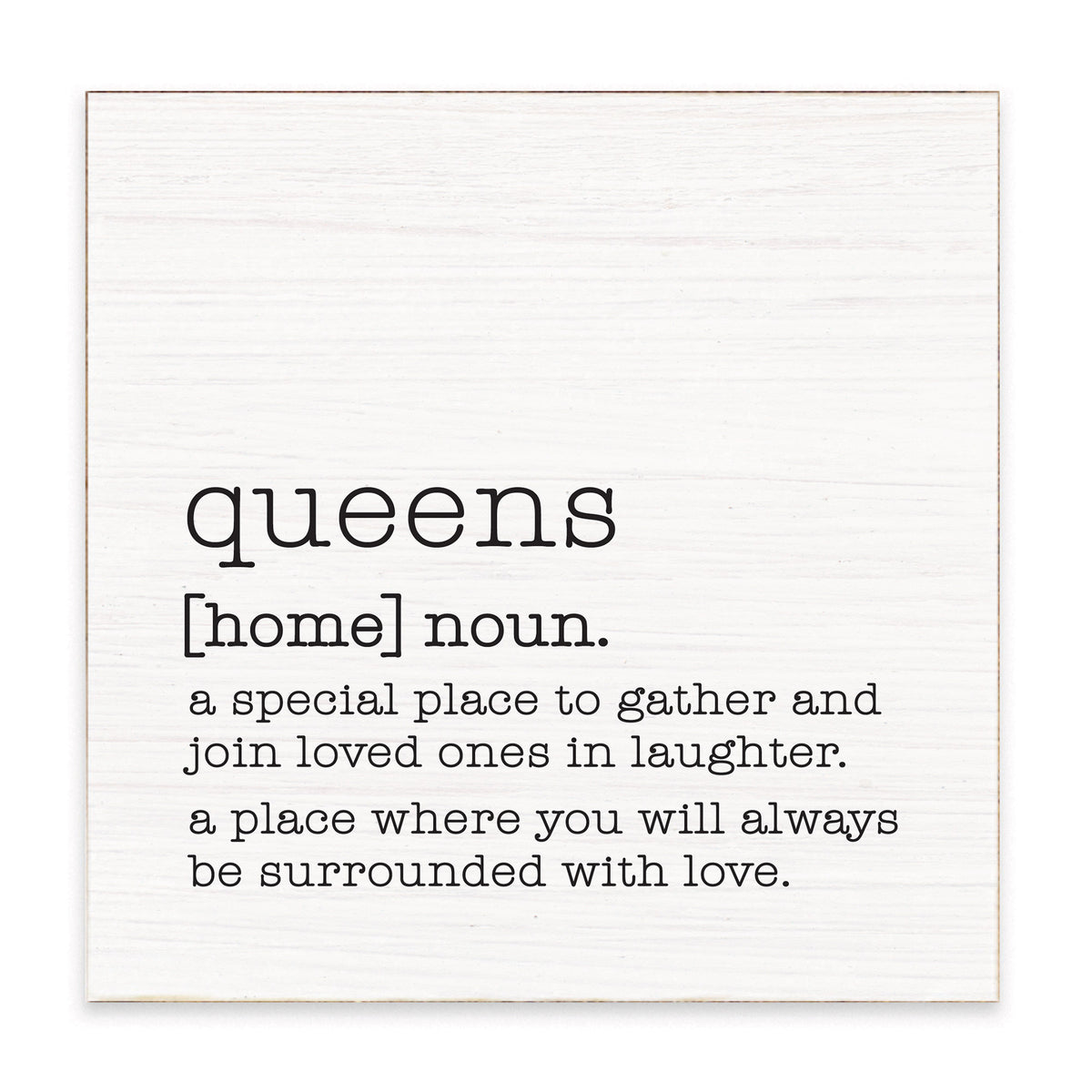 Queens Definition Block Sign