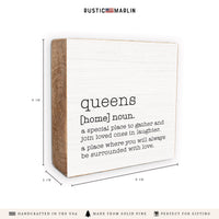 Queens Definition Block Sign