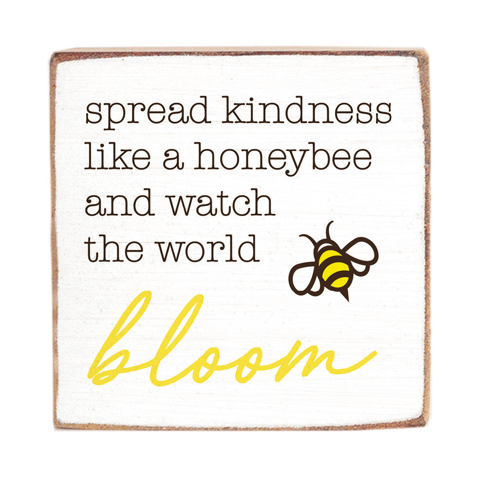 Spread Kindness Square Block Sign