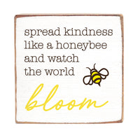 Spread Kindness Square Block Sign