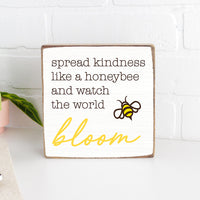 Spread Kindness Square Block Sign