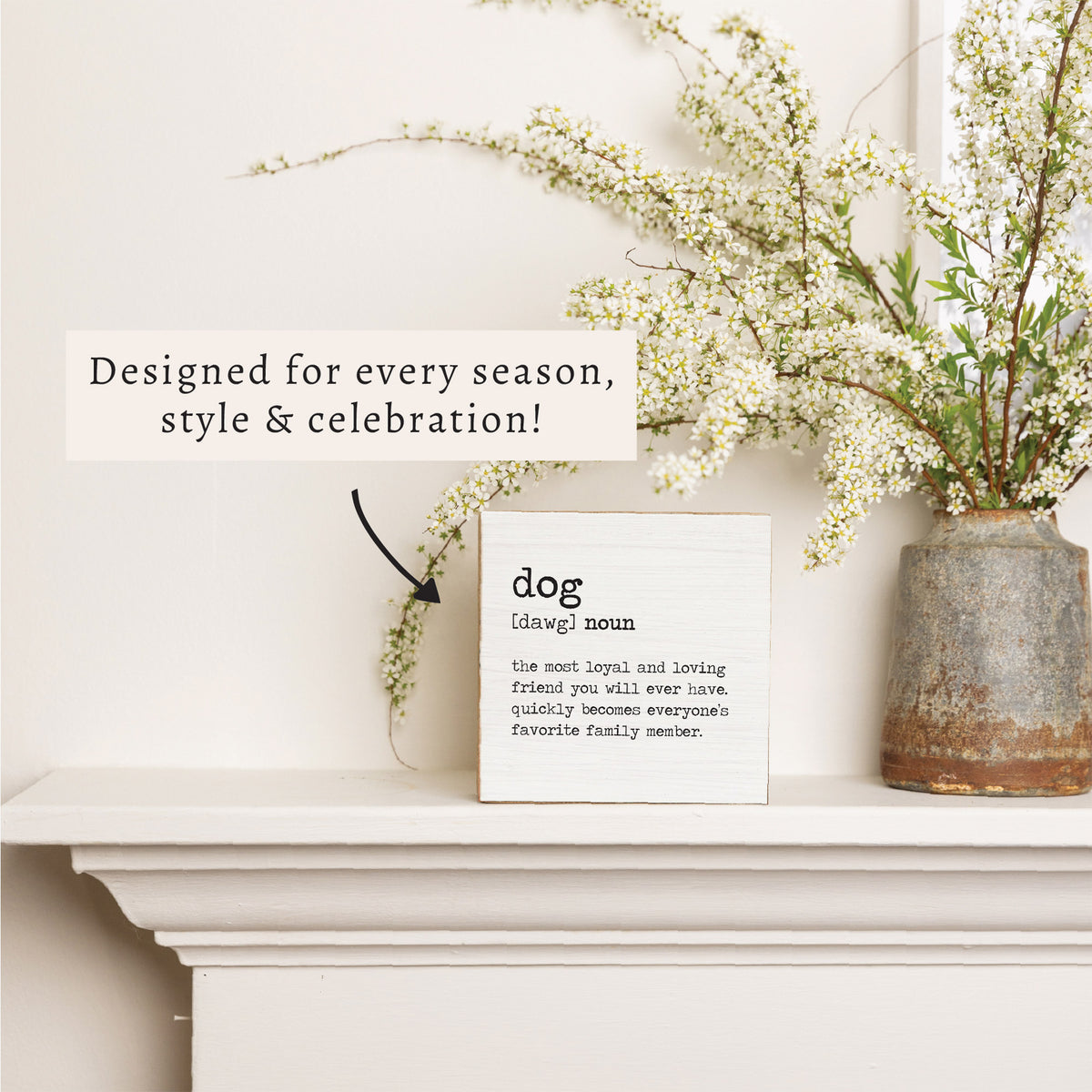 Dog Definition Block Sign