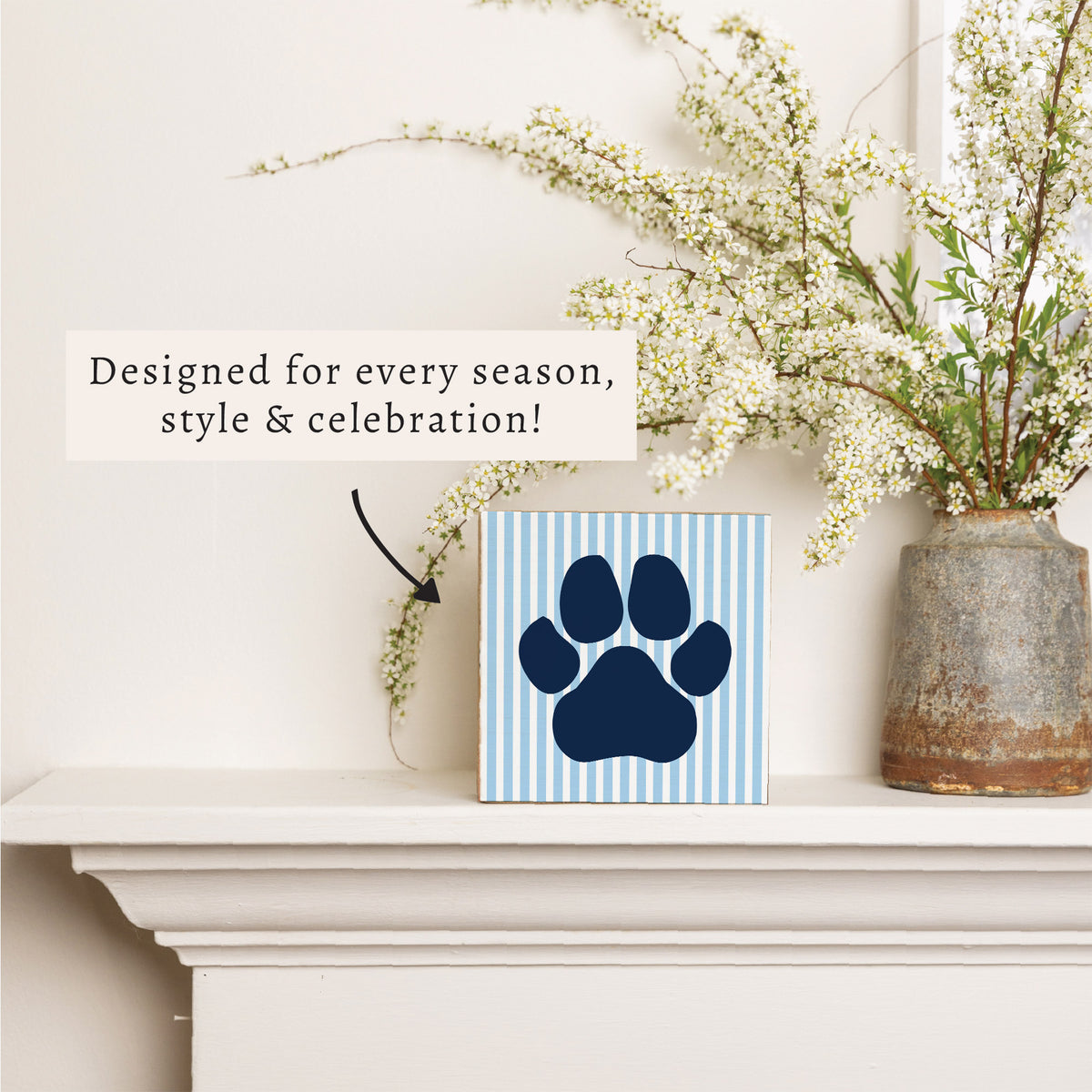 Preppy Paw Block Sign