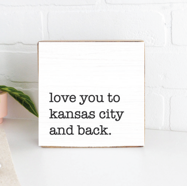 Kansas and Back Wood Block