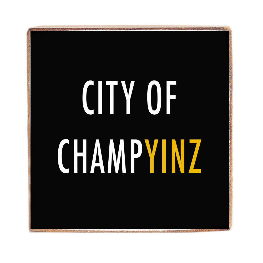 Champyinz Square Block Sign