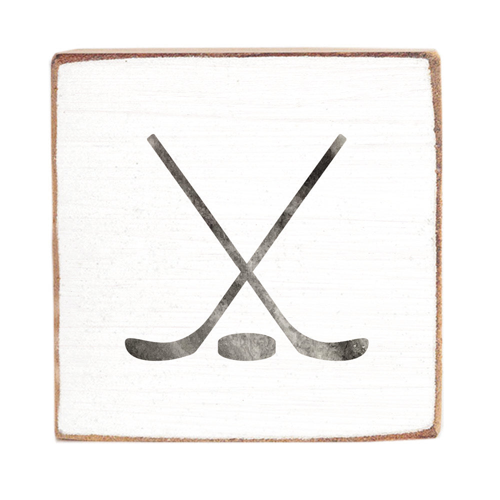 Hockey Square Block Sign
