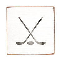 Hockey Square Block Sign