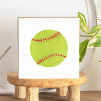 Softball Block Sign