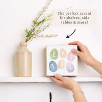 Easter Eggs Block Sign
