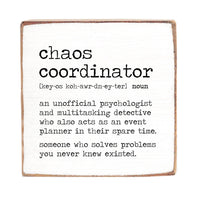 Chaos Coordinator Definition Square Block Sign