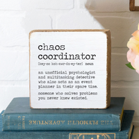 Chaos Coordinator Definition Square Block Sign