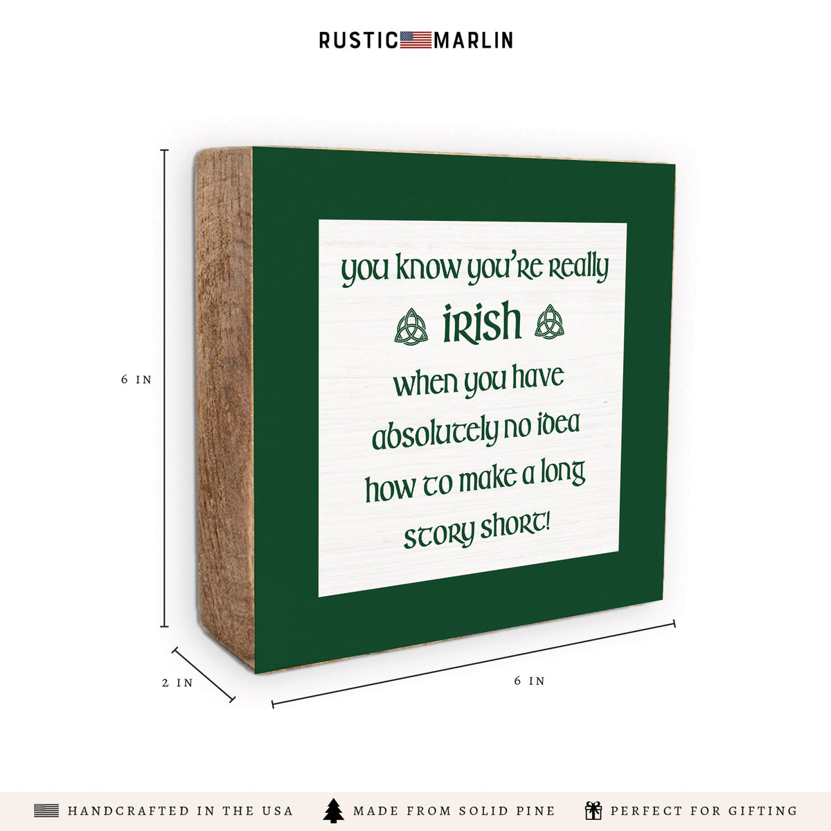 You Know You're Really Irish Block Sign