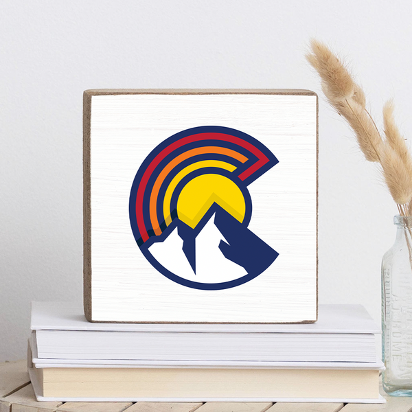 Colorado C Colors Wood Block