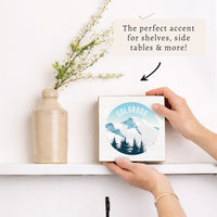 Colorado Snowy Mountains Block Sign