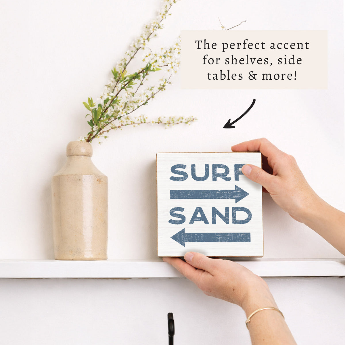 Surf and Sand Block Sign