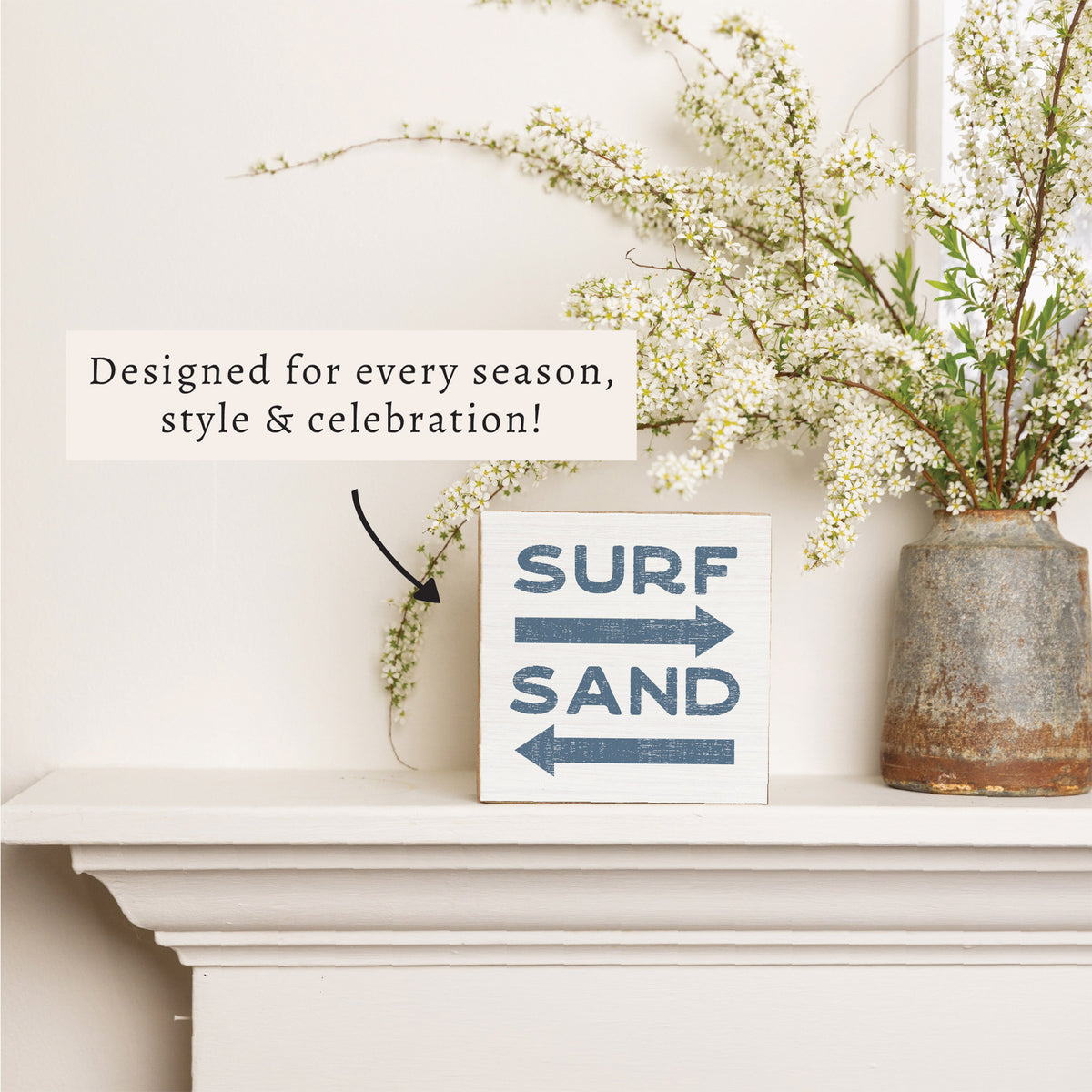 Surf and Sand Block Sign