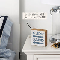 Surf and Sand Block Sign