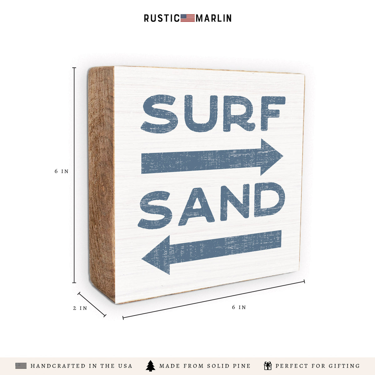 Surf and Sand Block Sign