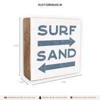 Surf and Sand Block Sign