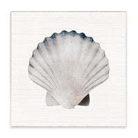 Watercolor Shell Rustic Marlin Block Sign