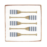 Striped Oars Block Sign