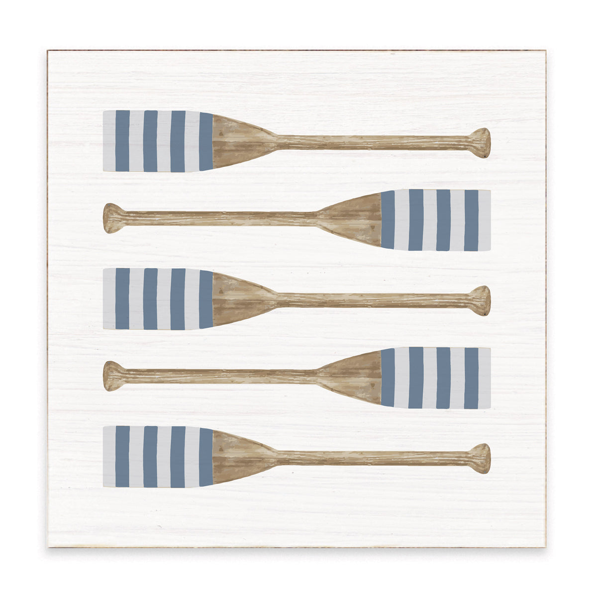 Striped Oars Block Sign