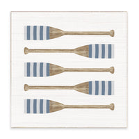 Striped Oars Block Sign