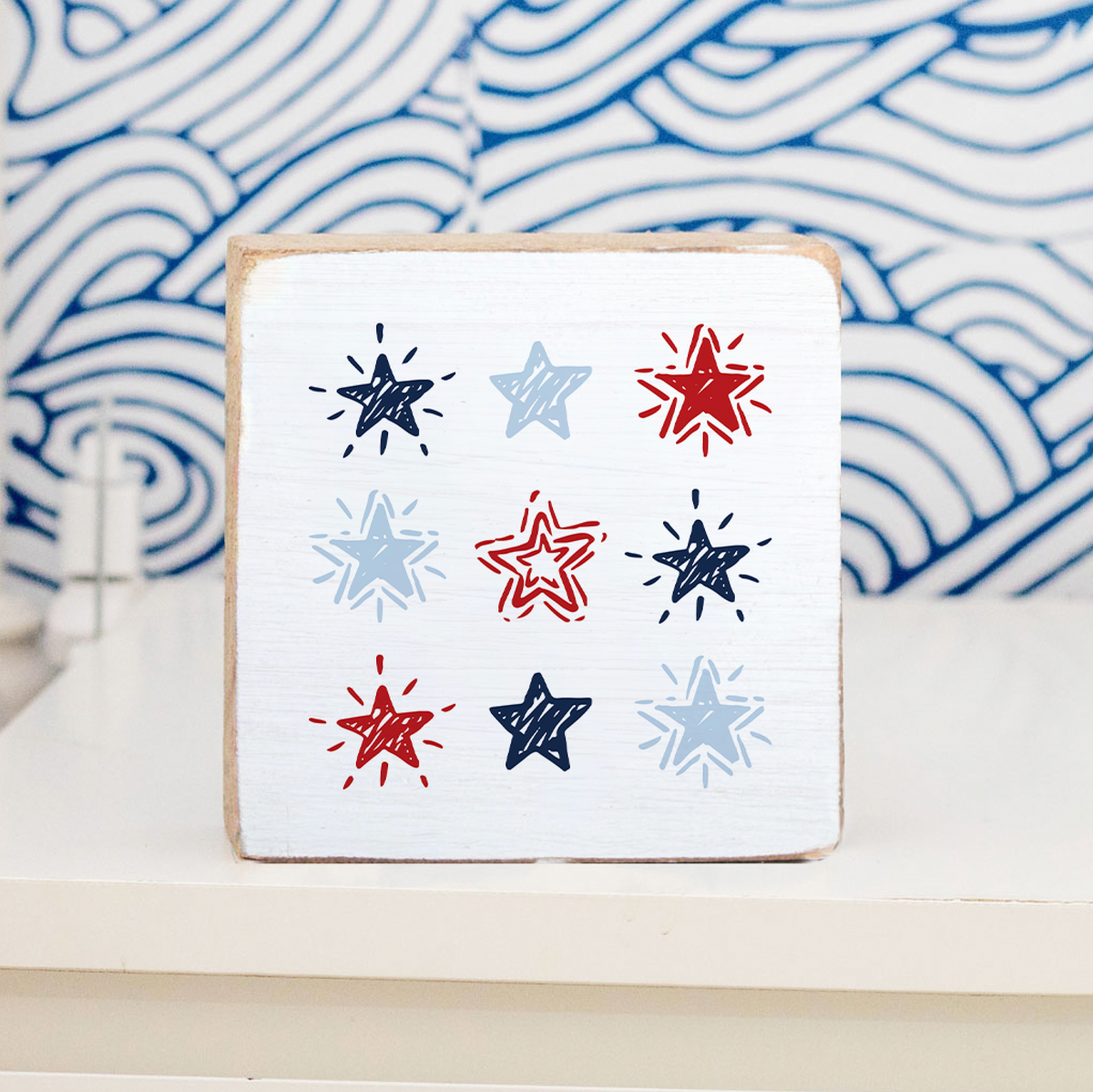 Starburst Block Sign